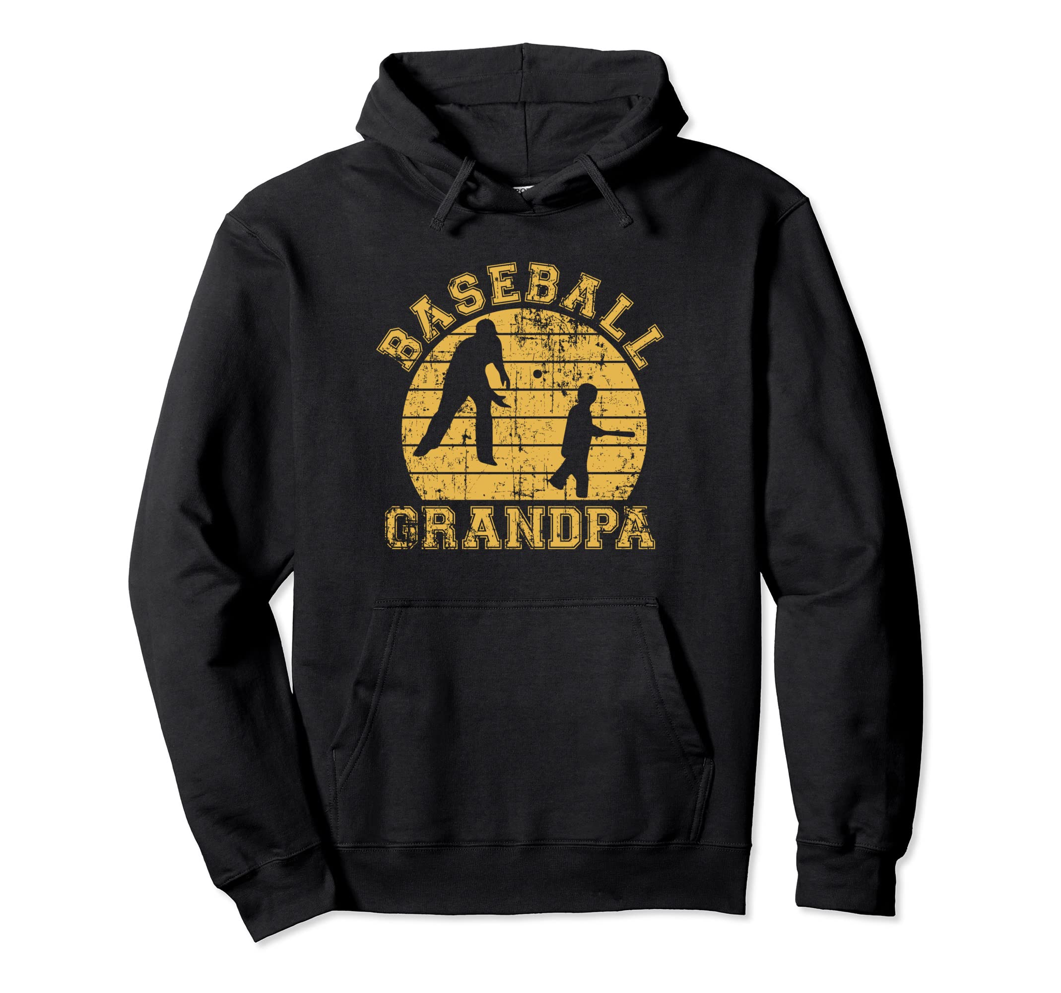 Baseball Grandpa Grandfather Grandson Proud Hoodie - Graphic Print Unisex - T-Shirt, Sweatshirt, Hoodie