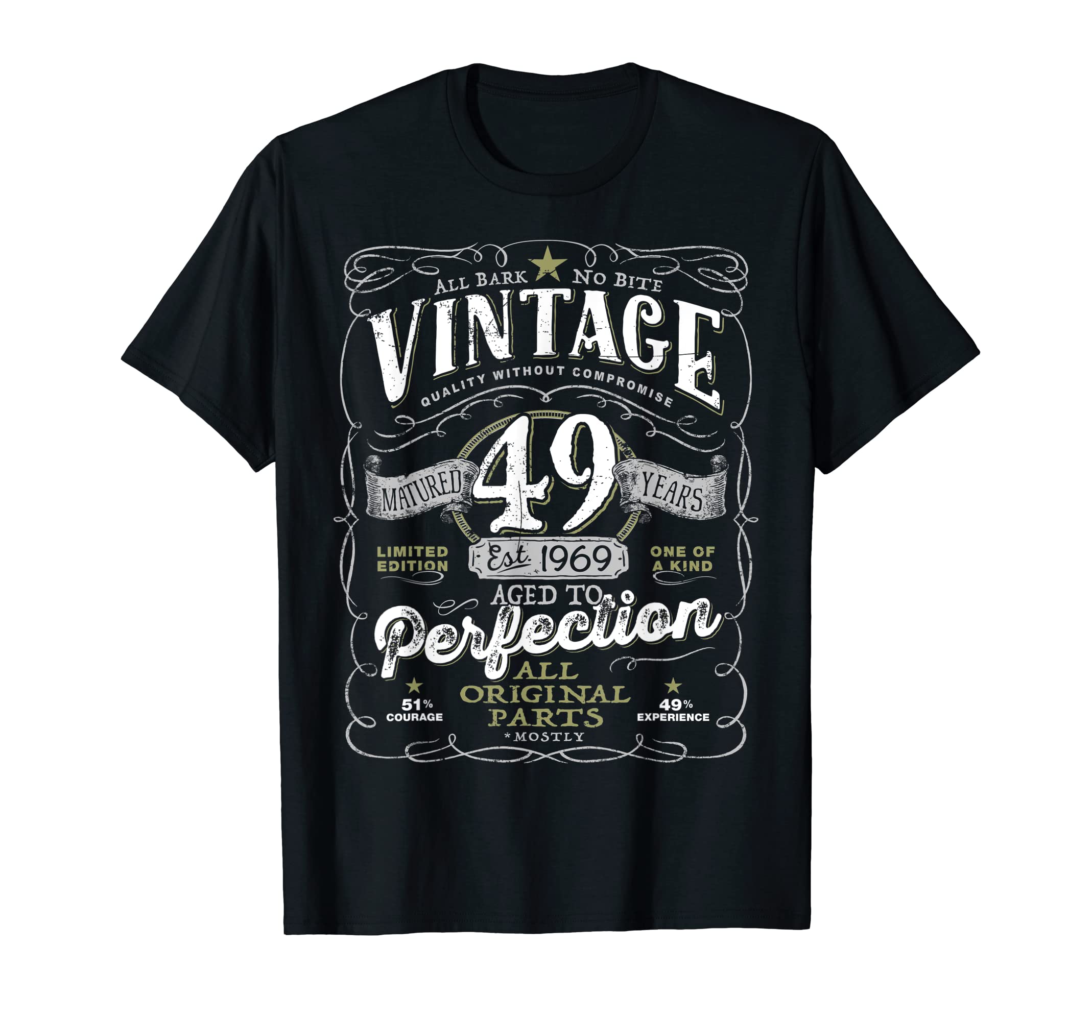 49Th Est 1969 Aged To Perfection T-Shirt - Custom Art Print Unisex - T-Shirt, Sweatshirt, Hoodie