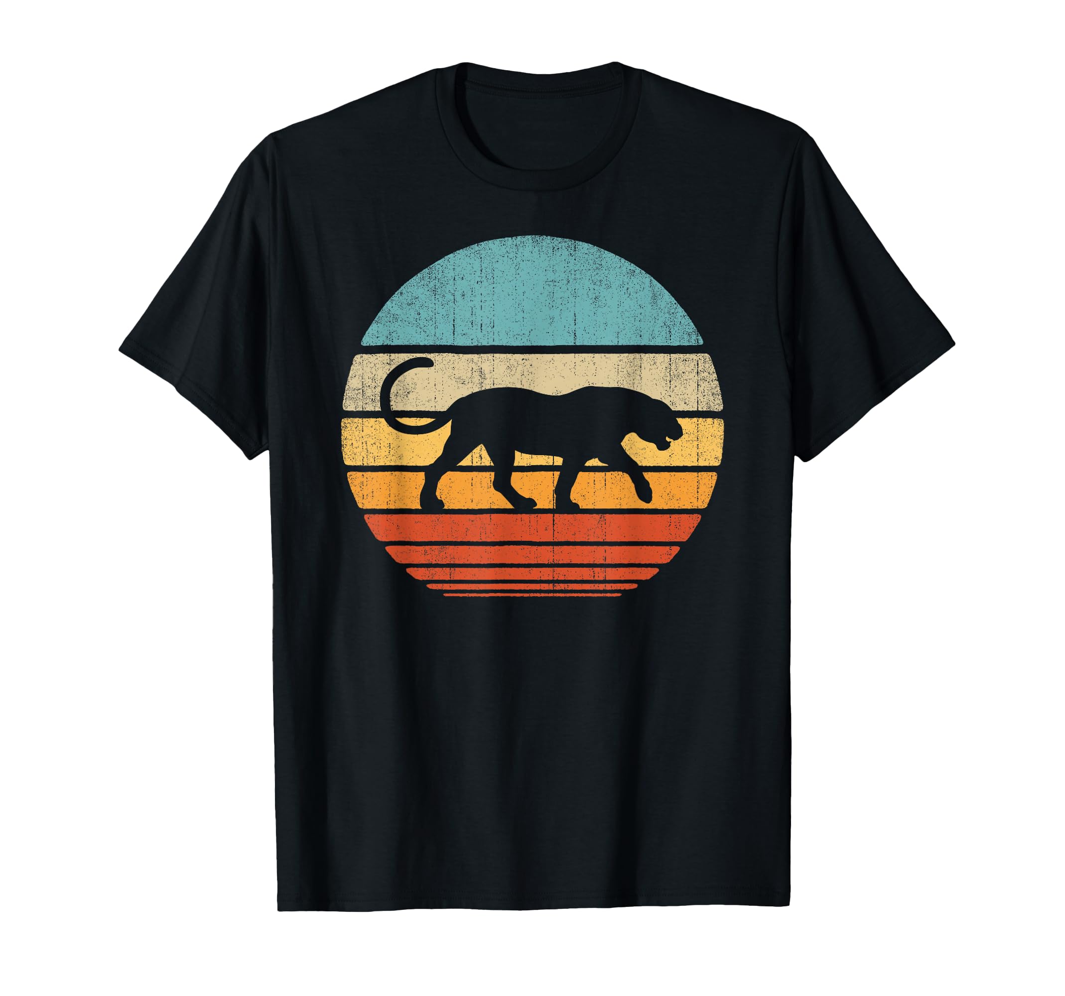 Panther 60S 70S Sunset Mammal Animal T-Shirt - Fun Novelty Design Men Women - T-Shirt, Sweatshirt, Hoodie