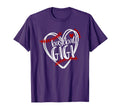 Baseball Heart Gigi Grandma Trendy T-Shirt - Unique Graphic for Adults - T-Shirt, Sweatshirt, Hoodie