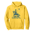 Cowgirl Western Fearless And Free Boho Blue Hoodie - Graphic Print Unisex - T-Shirt, Sweatshirt, Hoodie