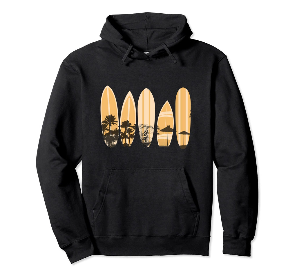 Surfboard Surf Surfer Surfboarder Hoodie - Streetwear Style Men Women - T-Shirt, Sweatshirt, Hoodie