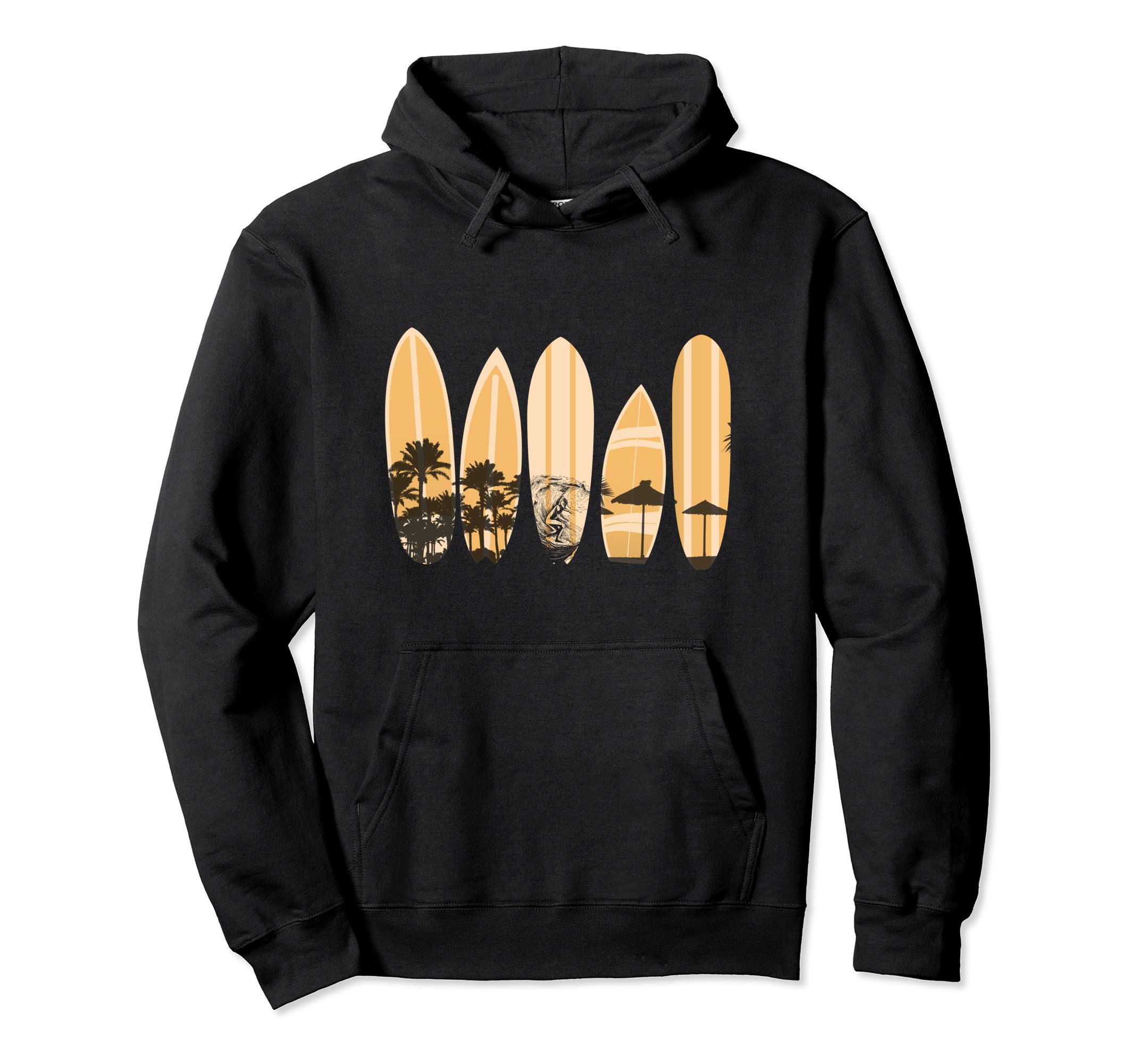 Surfboard Surf Surfer Surfboarder Hoodie - Streetwear Style Men Women - T-Shirt, Sweatshirt, Hoodie