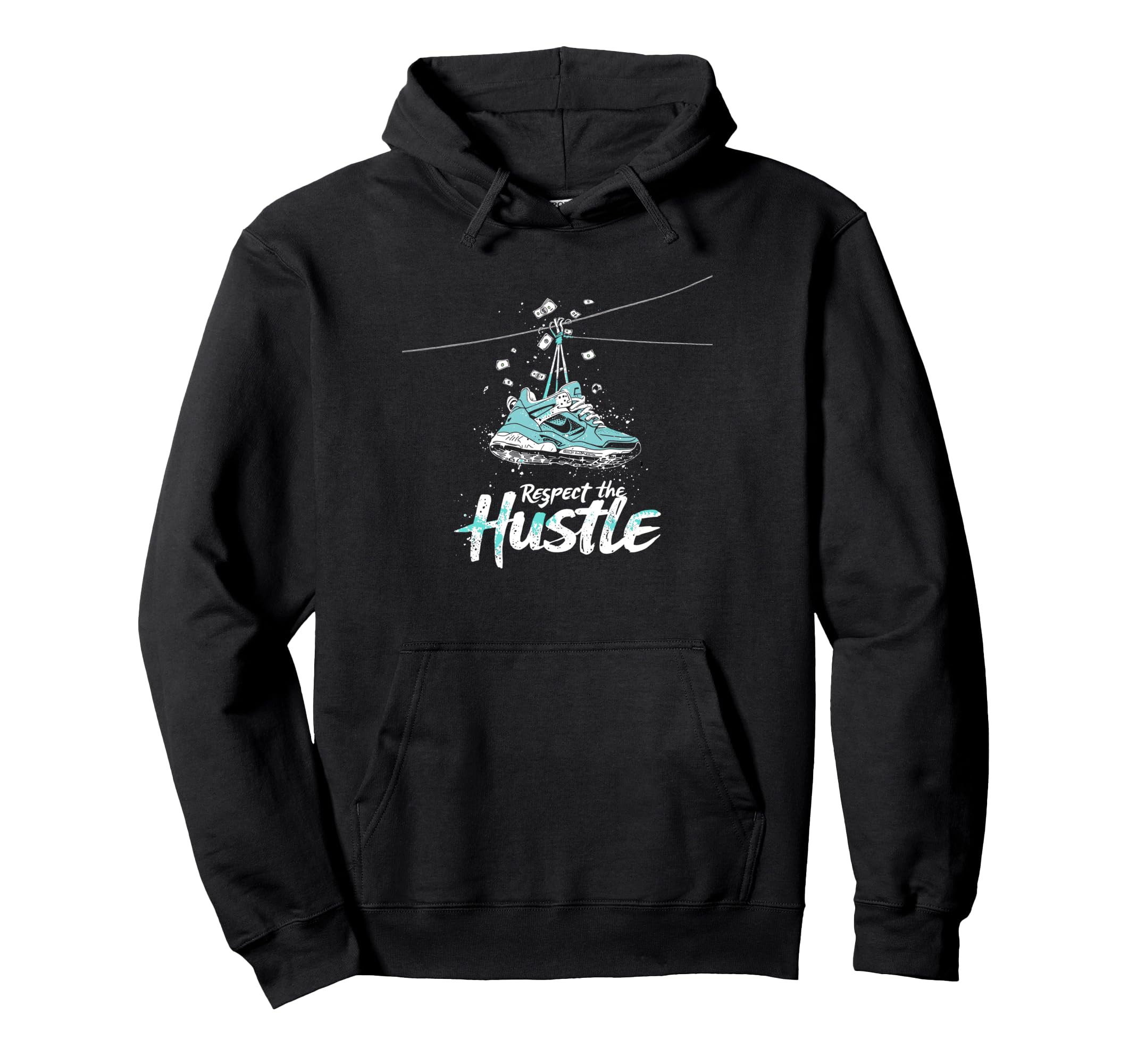 Respect Hustle Old School Beats Hip Hop Hoodie - Minimalist Print Unisex - T-Shirt, Sweatshirt, Hoodie