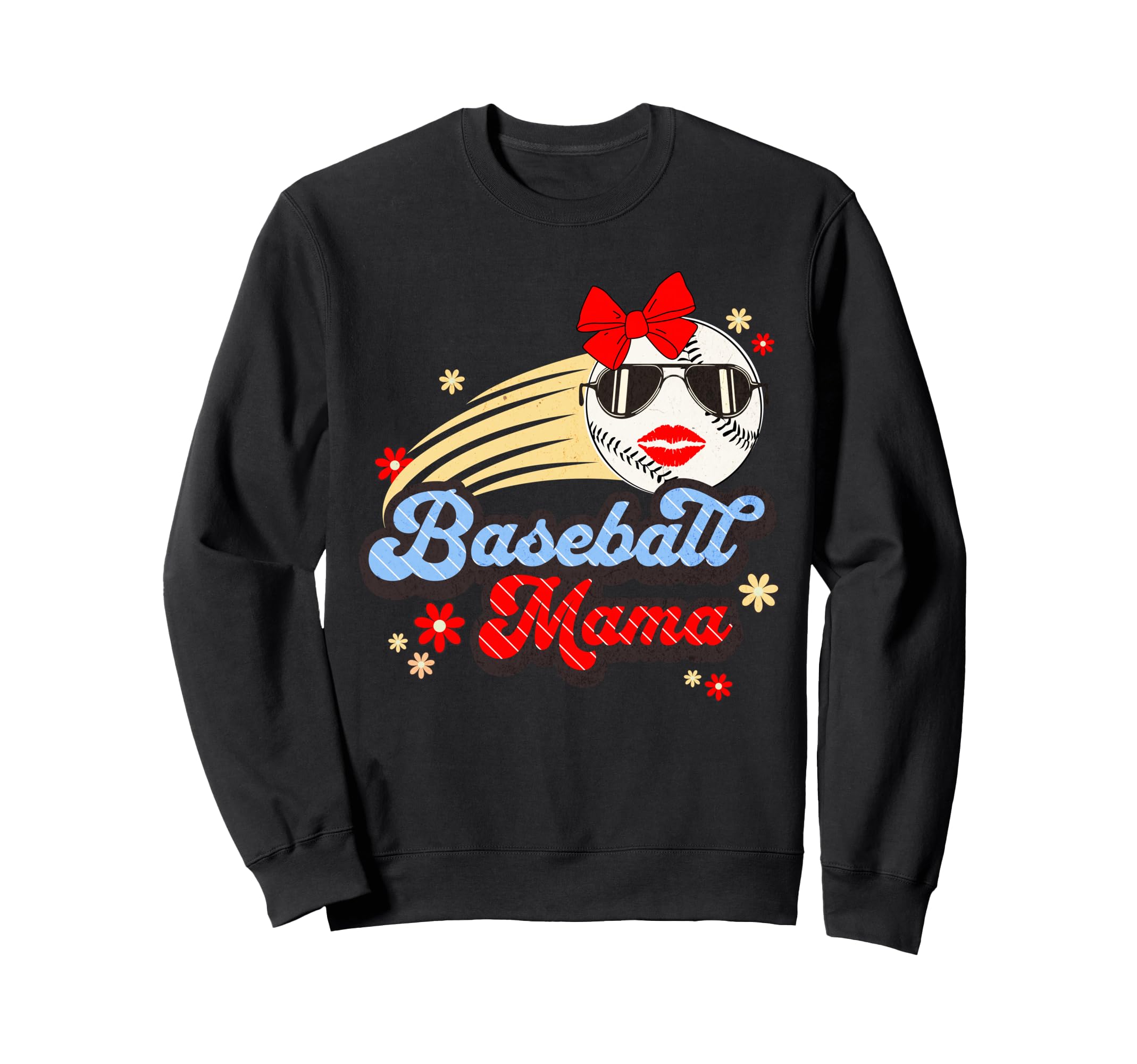 Womens Game Day Fun Ballpark Mommy Sweatshirt - Graphic Print Men Women - T-Shirt, Sweatshirt, Hoodie