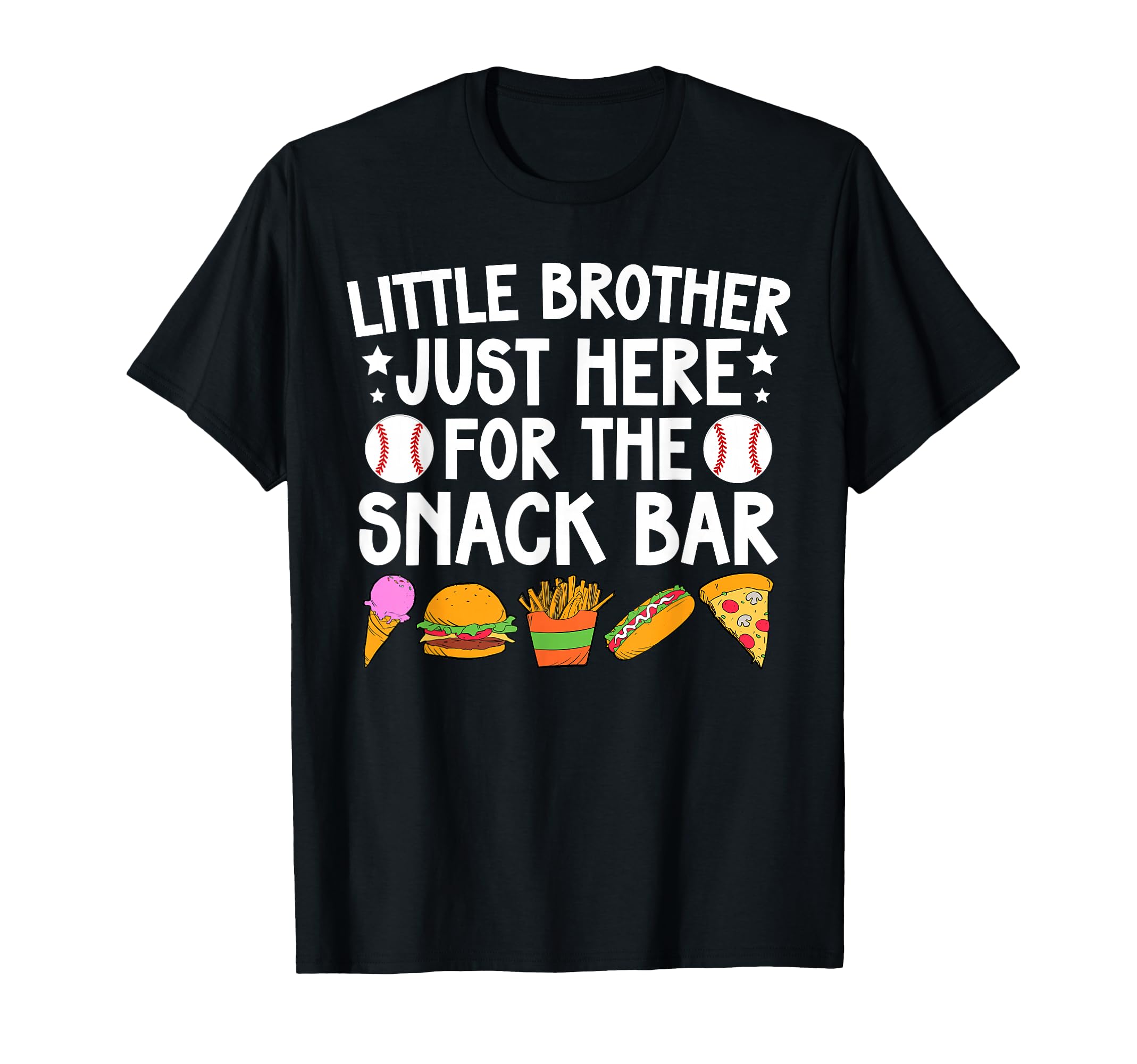 Little Brother Baseball Brother T-Shirt - Custom Art Print for Adults - T-Shirt, Sweatshirt, Hoodie