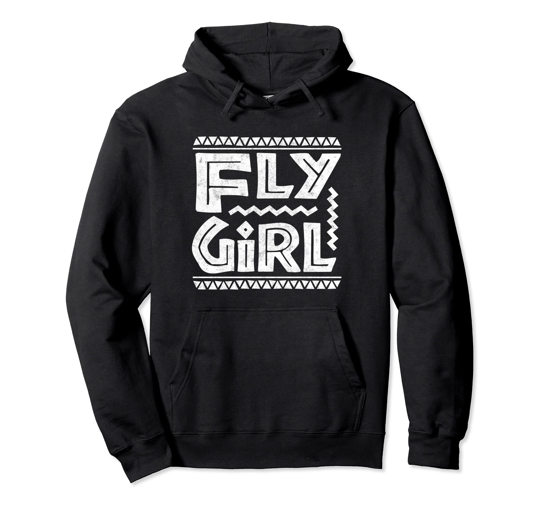 Fly 80S 90S Old School Distressed B Hip Hoodie - Fun Novelty Design Unisex - T-Shirt, Sweatshirt, Hoodie