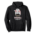 Baseball Girlfriend Messy Bun Baseball Hoodie - Minimalist Print Unisex - T-Shirt, Sweatshirt, Hoodie
