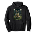Funny Rabbit Ballfield Baseball Field I Hoodie - Trendy Graphic Men Women - T-Shirt, Sweatshirt, Hoodie