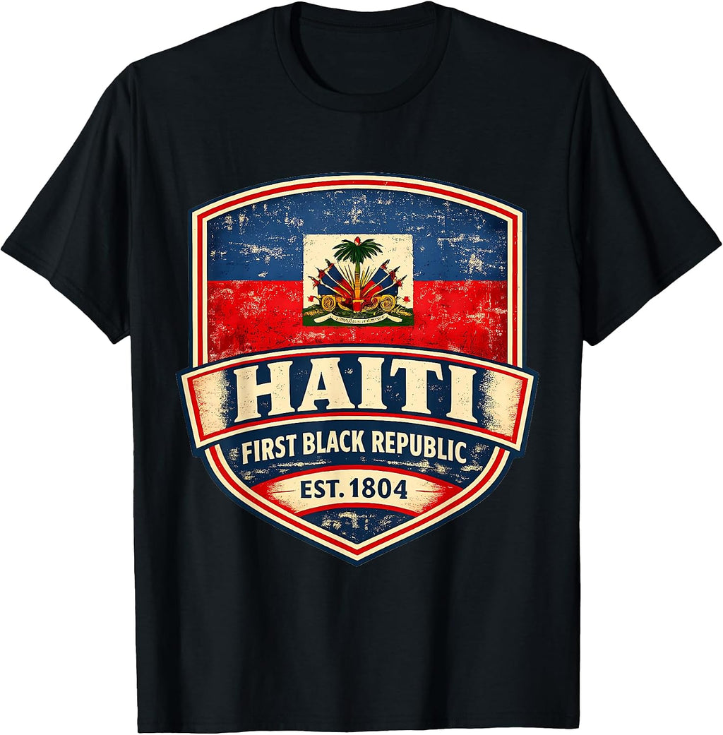 Haiti First Black Republic Est 1804 Haitian Merch - Adult & Kids T-Shirts, Sweatshirts & Hoodies apparel design preview 1
