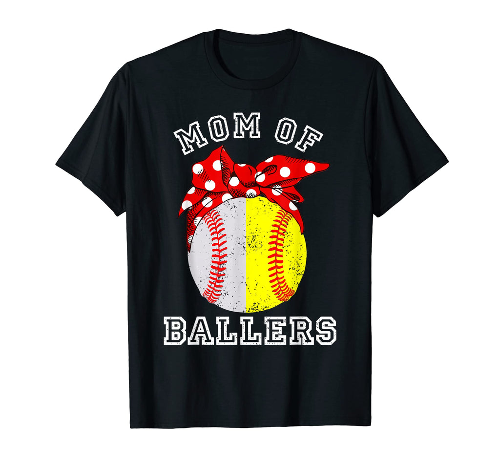 Mom Both Baseball Softball Mom T-Shirt - Minimalist Print for Adults - T-Shirt, Sweatshirt, Hoodie