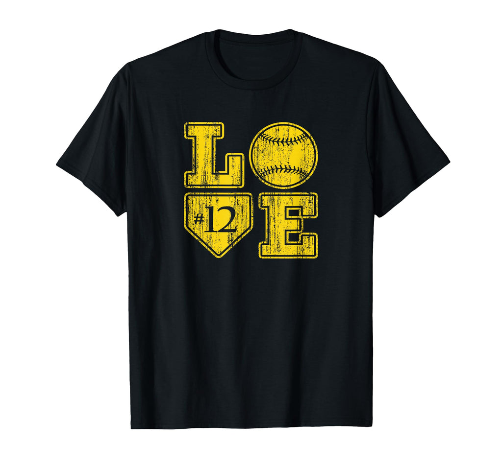 Love Baseball Softball Mom Distressed T-Shirt - Graphic Print Men Women - T-Shirt, Sweatshirt, Hoodie