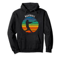 Baseball Sunset Baseball Hoodie - Minimalist Print Unisex - T-Shirt, Sweatshirt, Hoodie