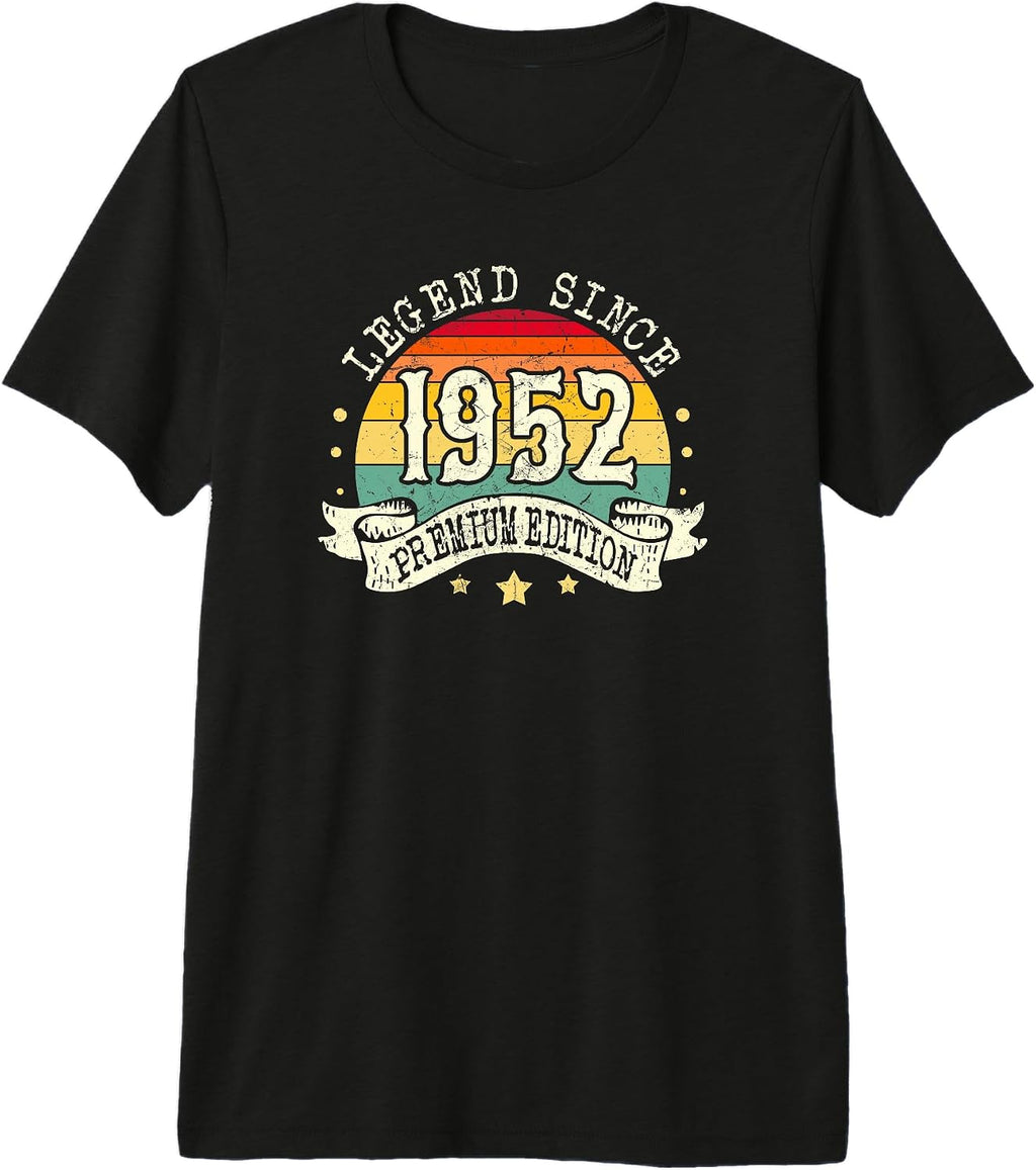 Legend Simple Born in 1952 Birthday Gift Ideas - Adult & Kids T-Shirts, Sweatshirts & Hoodies apparel design preview 1