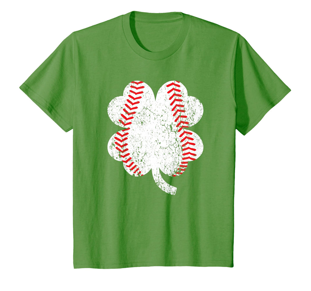 Baseball Shamrock Four Leaf Clover St T-Shirt - Unique Graphic Men Women - T-Shirt, Sweatshirt, Hoodie