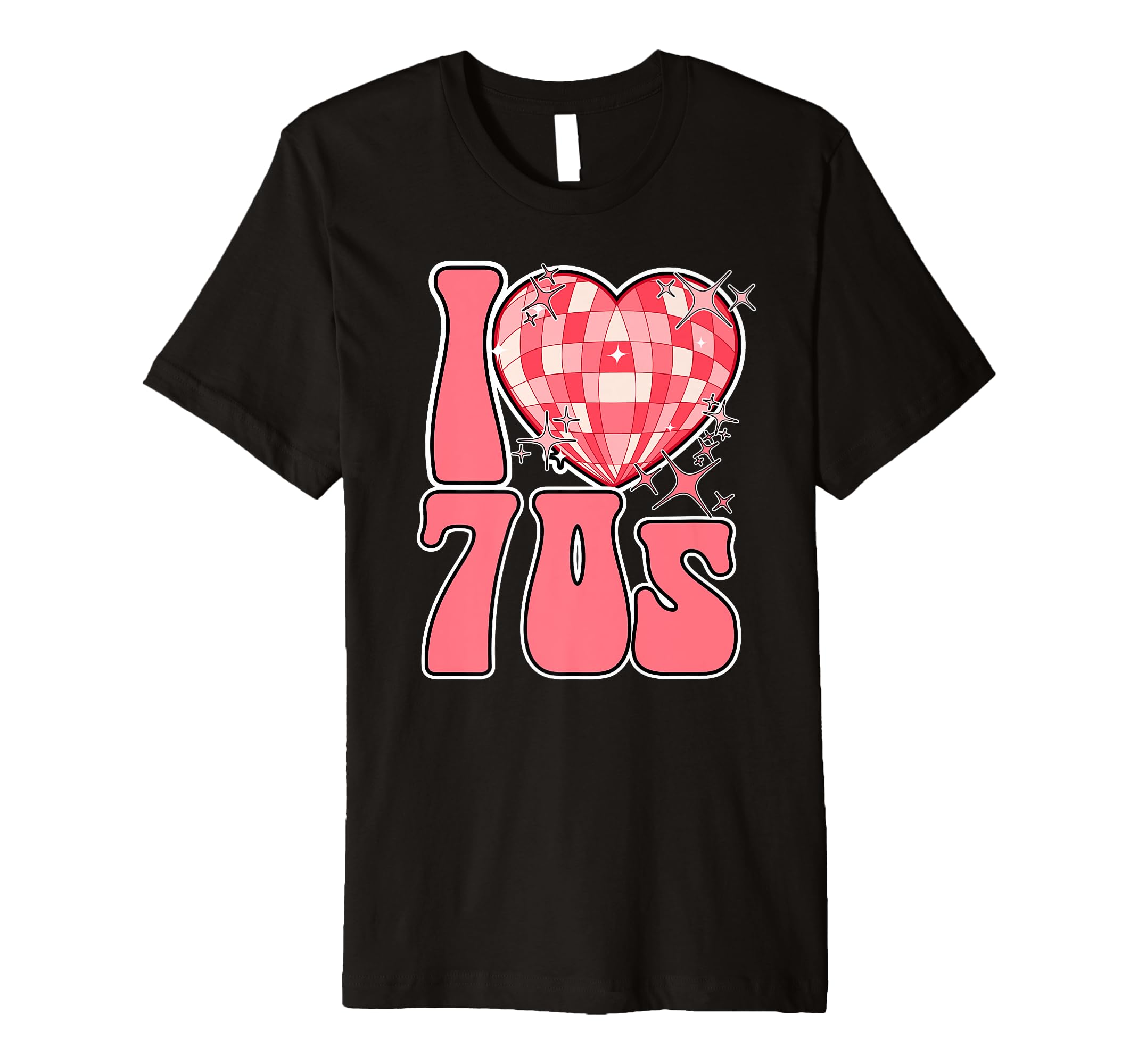 I Love 70S Disco Glam Rock Rock Vibes T-Shirt - Aesthetic Graphic Unisex - T-Shirt, Sweatshirt, Hoodie