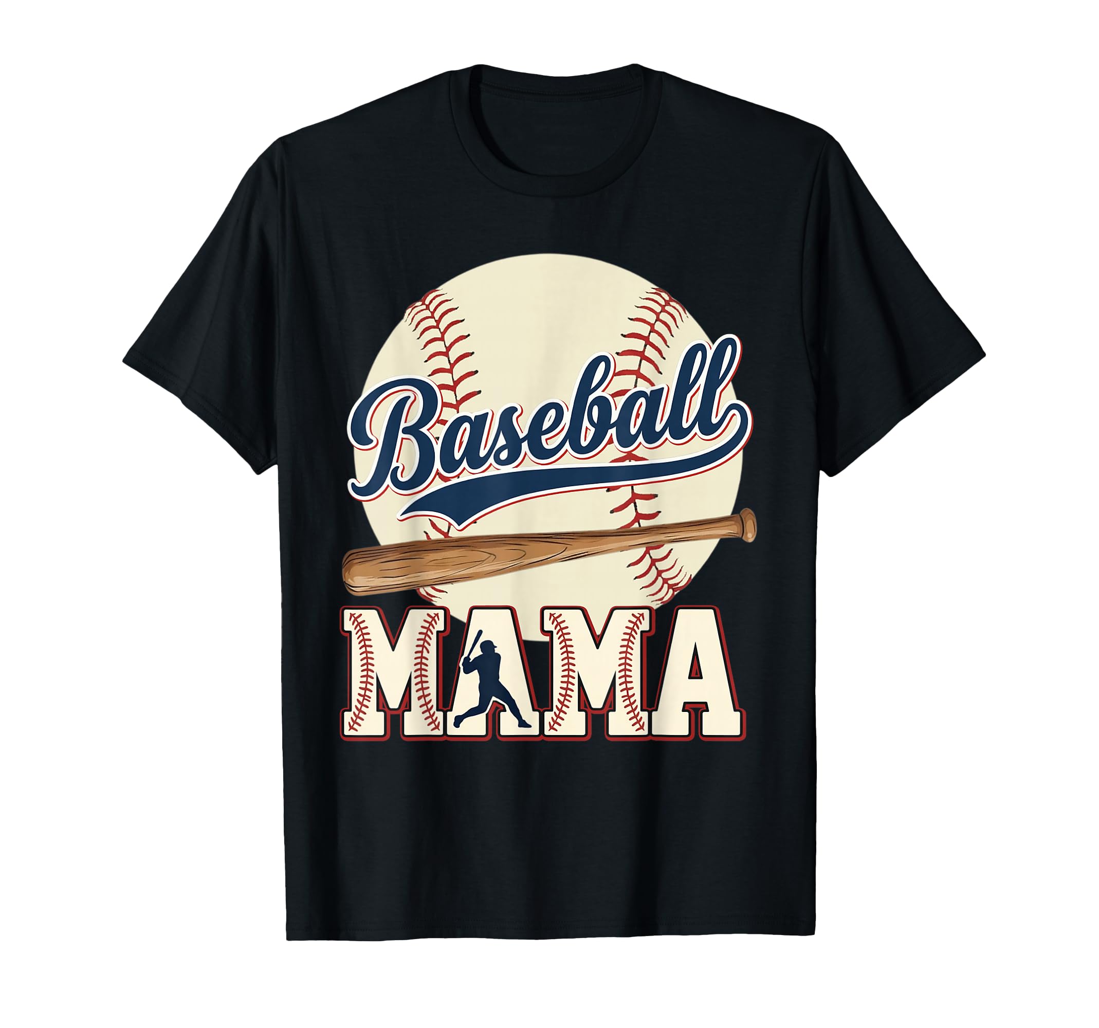 Baseball Mama Game Day Baseball Season T-Shirt - Custom Art Print Unisex - T-Shirt, Sweatshirt, Hoodie