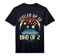 Mens I Leveled Up To Dad 2 Daddy Again T-Shirt - Novelty Apparel Unisex - T-Shirt, Sweatshirt, Hoodie