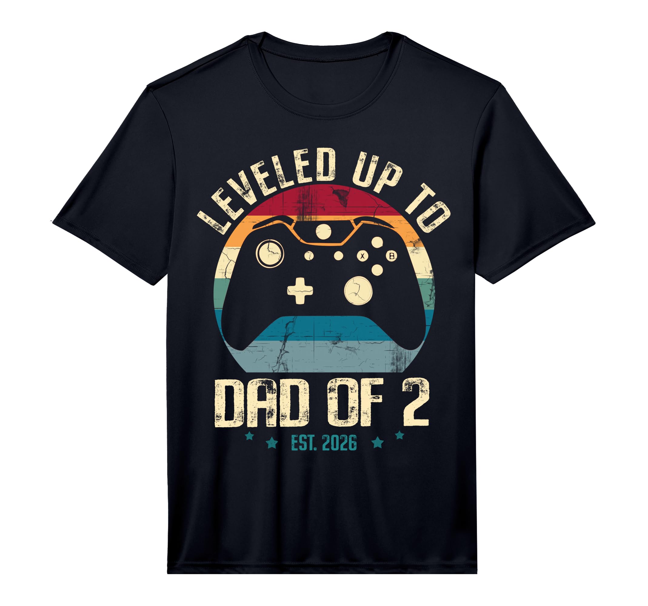 Mens I Leveled Up To Dad 2 Daddy Again T-Shirt - Novelty Apparel Unisex - T-Shirt, Sweatshirt, Hoodie