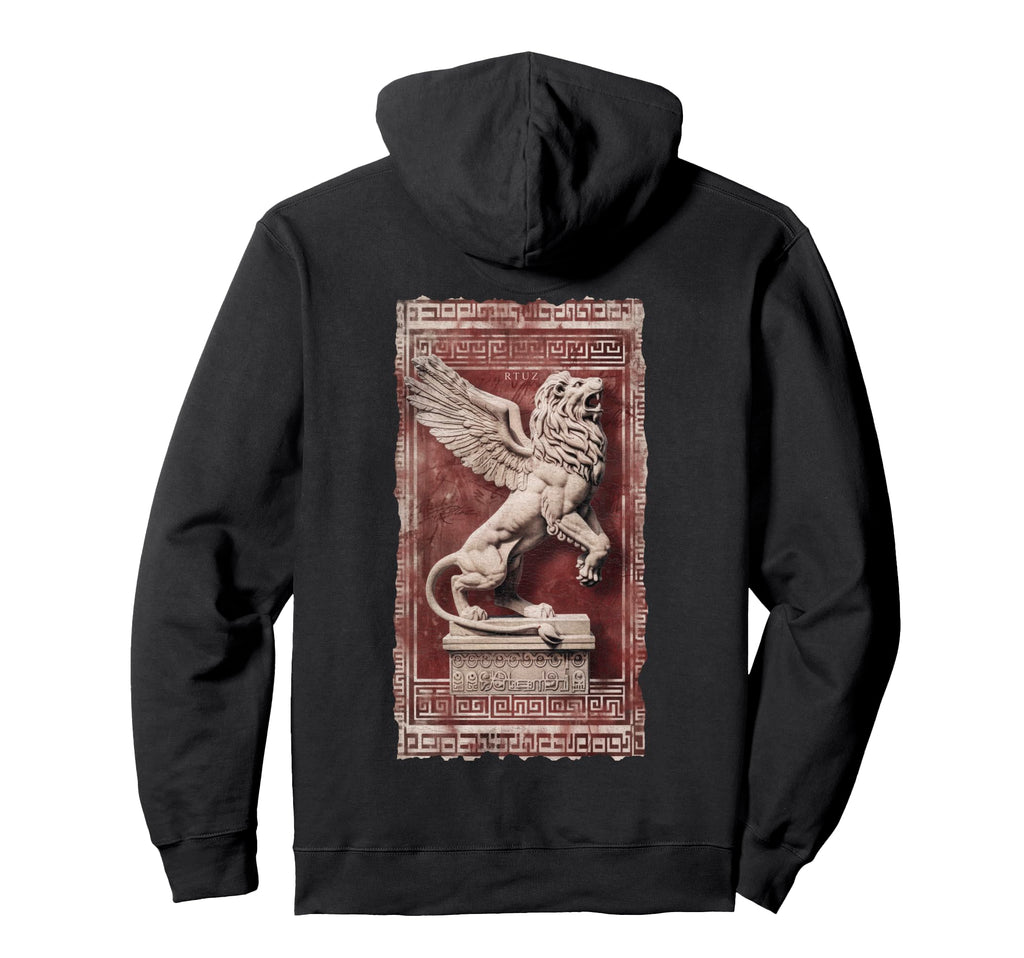 Y2K Back Streetwear Lion Hoodie - Streetwear Style for Adults - T-Shirt, Sweatshirt, Hoodie