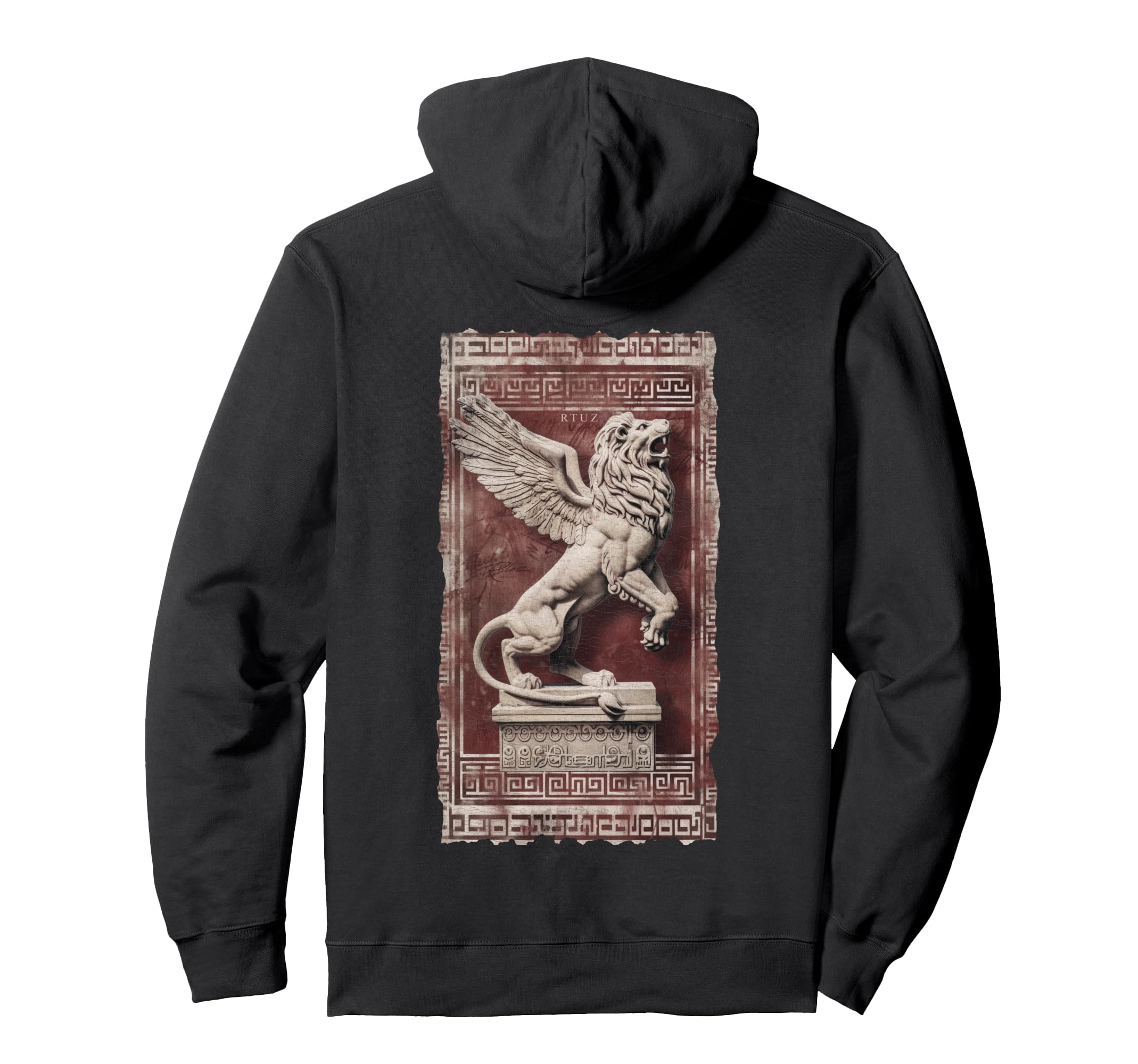 Y2K Back Streetwear Lion Hoodie - Streetwear Style for Adults - T-Shirt, Sweatshirt, Hoodie