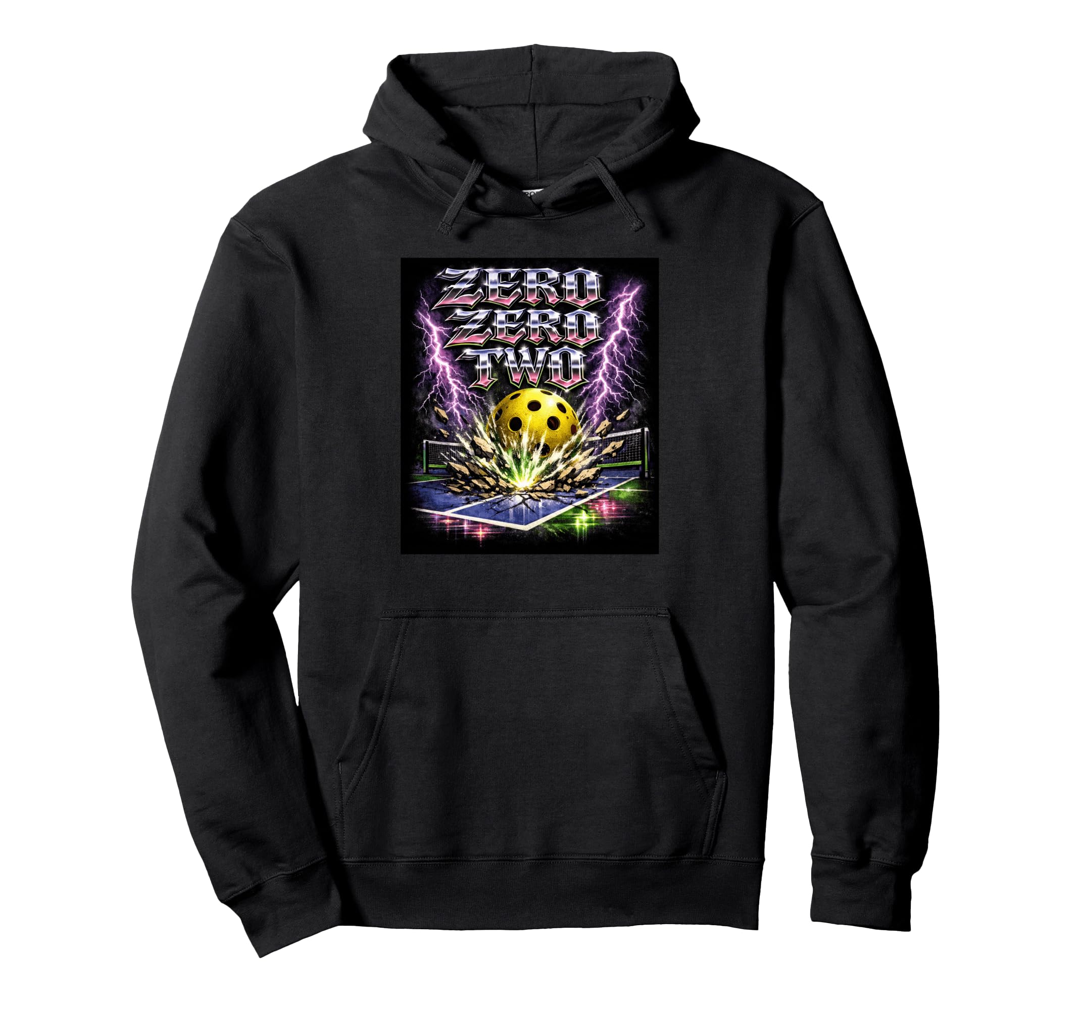 Pickleball Zero Zero Two 90S Bootleg Hoodie - Custom Art Print Unisex - T-Shirt, Sweatshirt, Hoodie