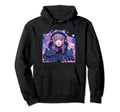 Pastel Goth Anime Art Aesthetic Cat Hoodie - Trendy Graphic Men Women - T-Shirt, Sweatshirt, Hoodie