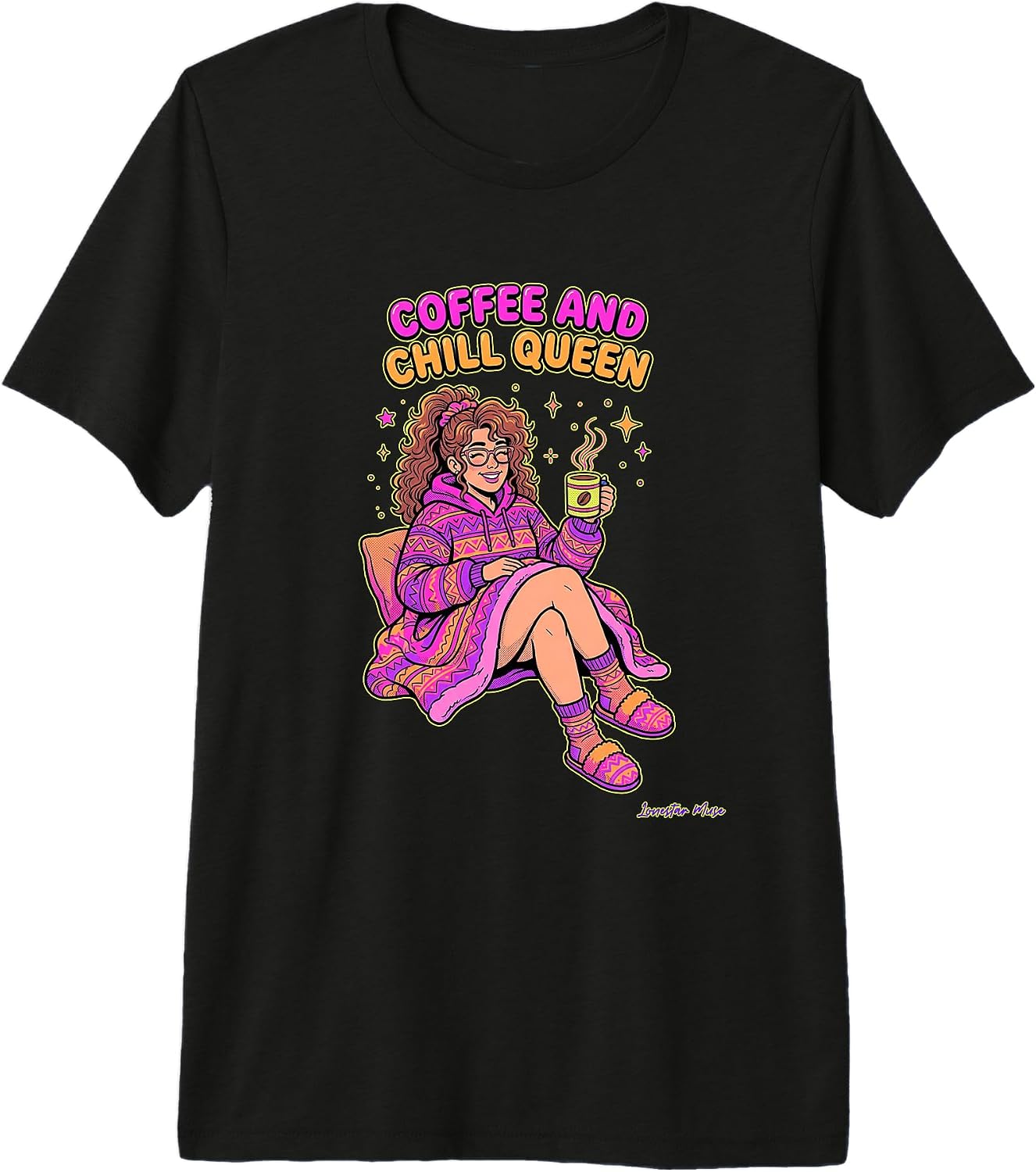 Lonestar Muse Co. Vintage 80s Coffee Culture Art - Adult & Kids T-Shirts, Sweatshirts & Hoodies apparel design preview 1