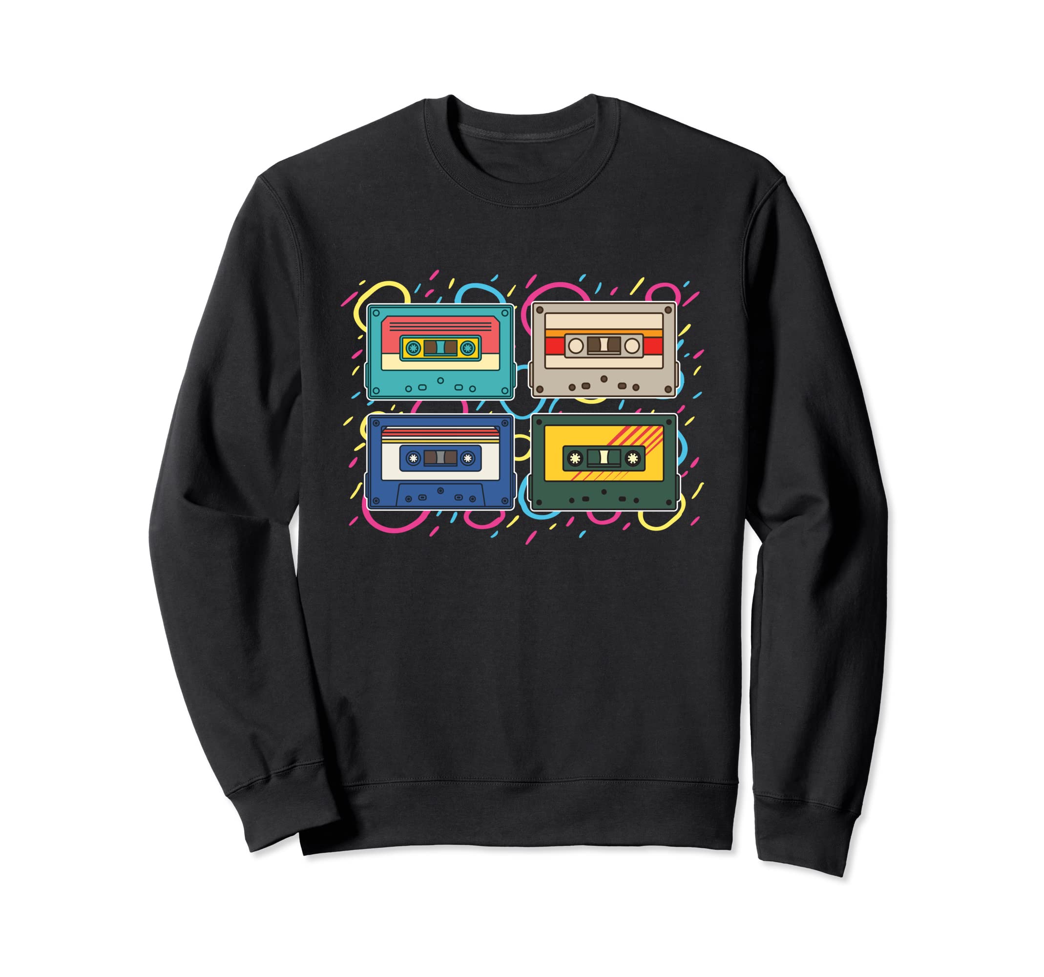 80S Mixtape 1980S Music Lover Cassette Sweatshirt - Trendy Graphic Unisex - T-Shirt, Sweatshirt, Hoodie