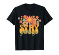 Happy Face Stay Groovy 60S 70S T-Shirt - Custom Art Print for Adults - T-Shirt, Sweatshirt, Hoodie