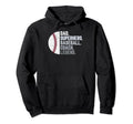 Baseball Coach Dad Dad Superhero Hoodie - Minimalist Print for Adults - T-Shirt, Sweatshirt, Hoodie