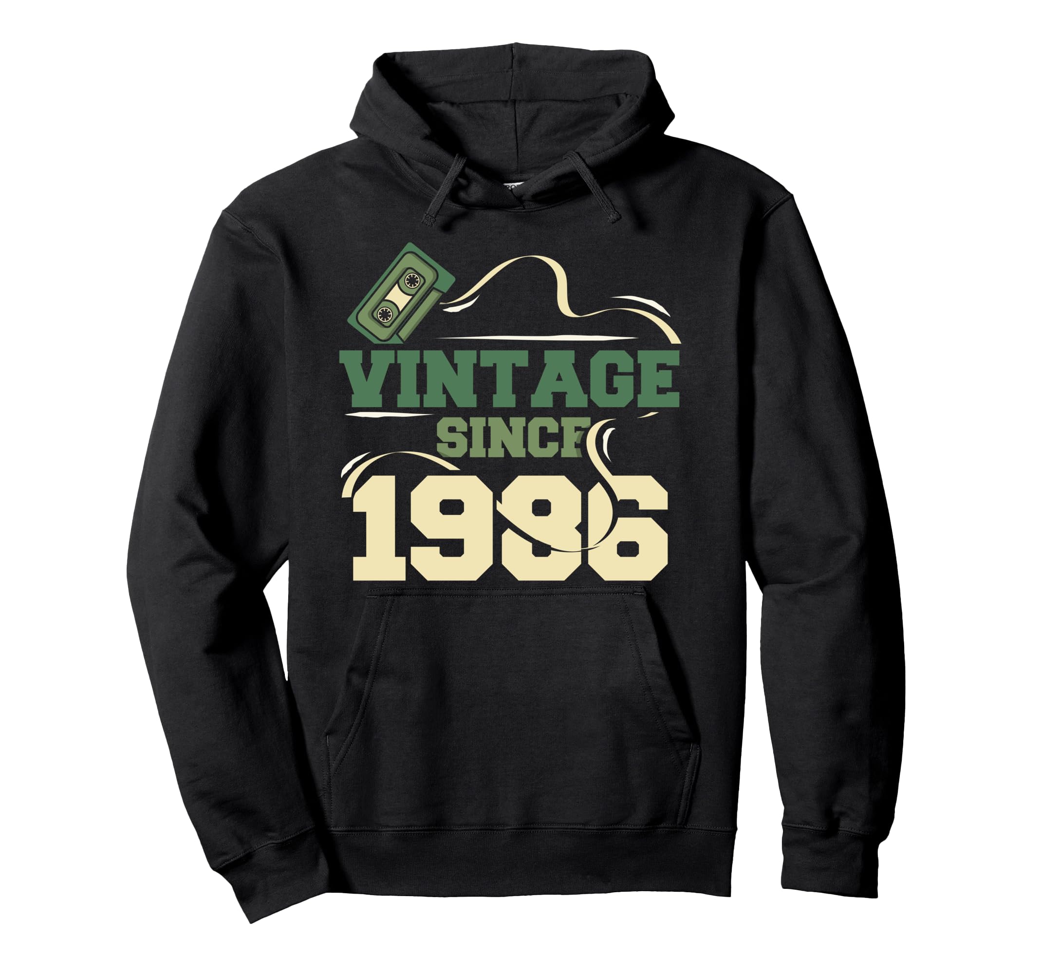 Since 1986 Birthday Cassette Tape 80S Hoodie - Unique Graphic for Adults - T-Shirt, Sweatshirt, Hoodie