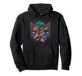 Aesthetic Vaporwave Japanese Flowers Hoodie - Trendy Graphic for Adults - T-Shirt, Sweatshirt, Hoodie