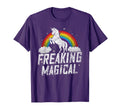 Funny Freaking Magical Unicorn Rainbow T-Shirt - Unique Graphic Men Women - T-Shirt, Sweatshirt, Hoodie