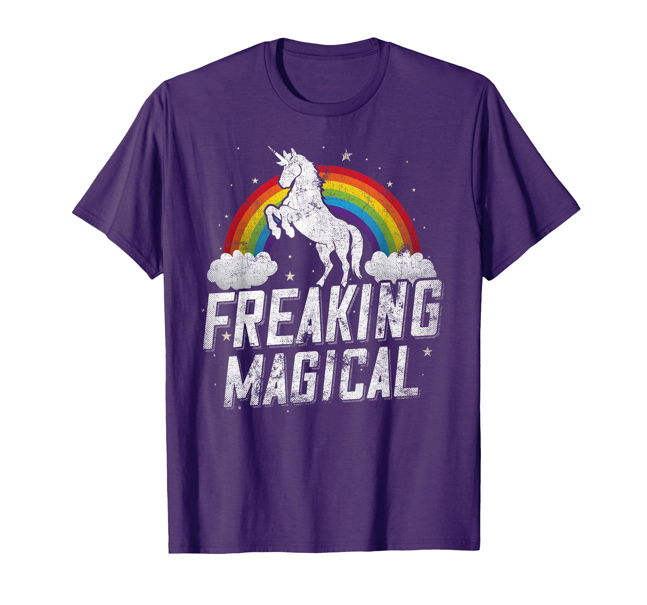 Funny Freaking Magical Unicorn Rainbow T-Shirt - Unique Graphic Men Women - T-Shirt, Sweatshirt, Hoodie