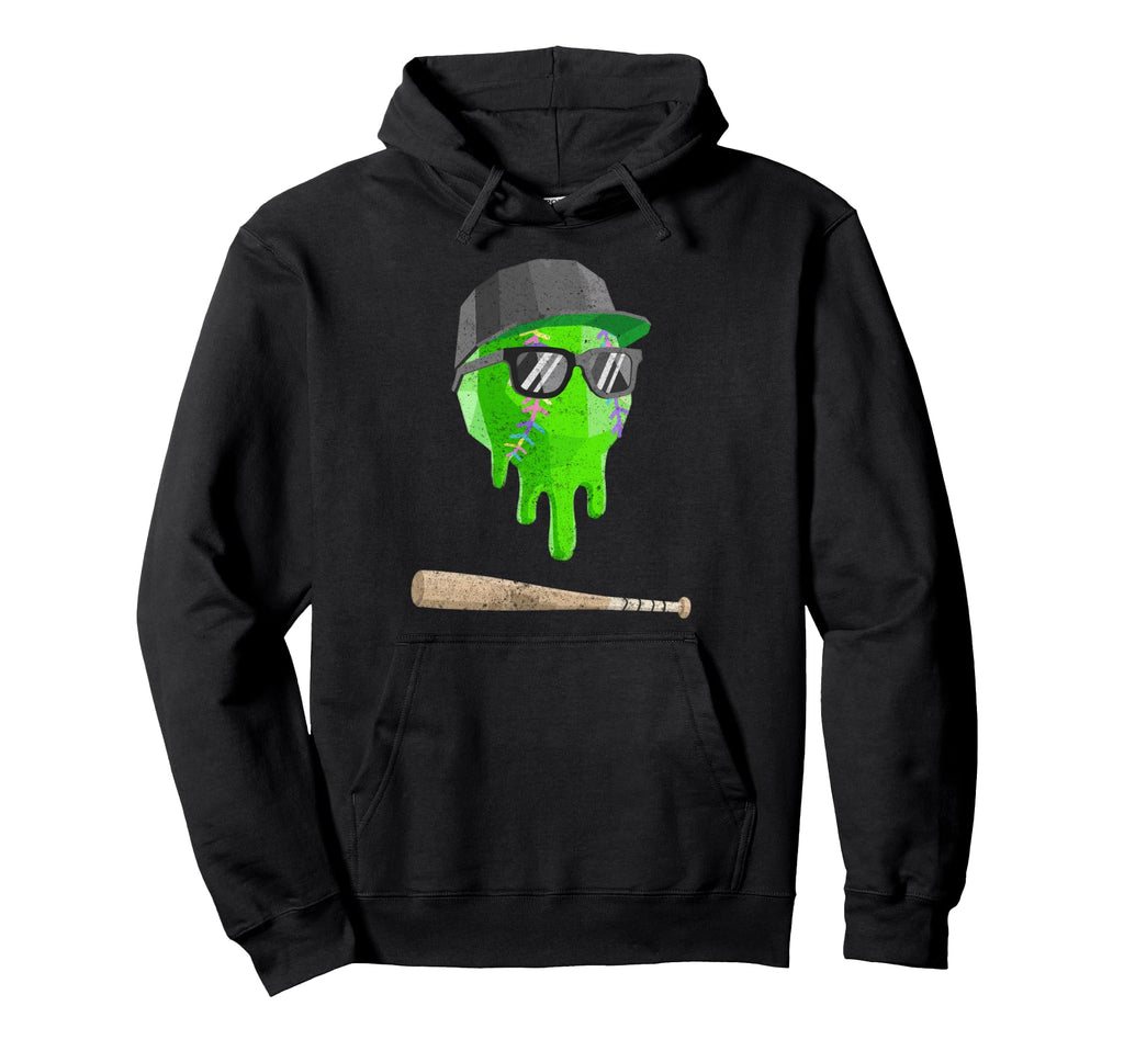 Baseball Ice Cream Drip Gamer Gifts T-Shirt - Minimalist Print Men Women - T-Shirt, Sweatshirt, Hoodie
