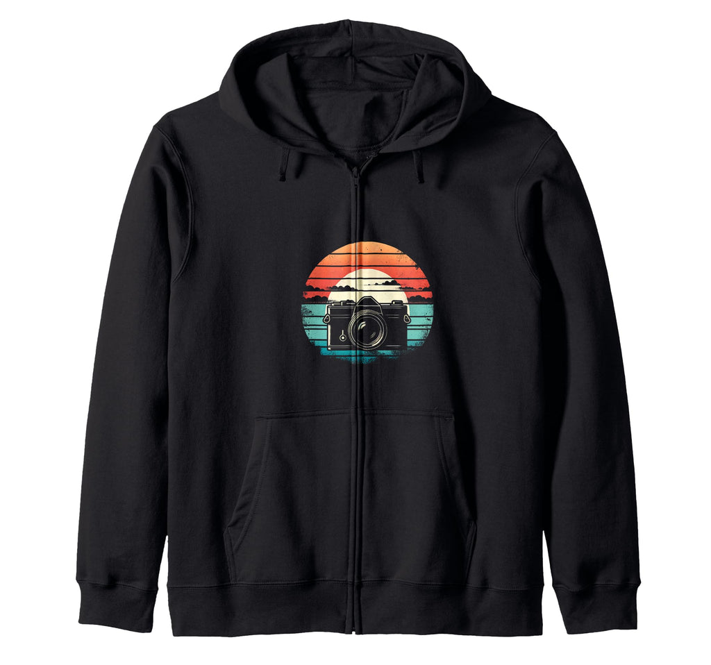 Camera Sunset Sweatshirt - Minimalist Print Men Women - T-Shirt, Sweatshirt, Hoodie