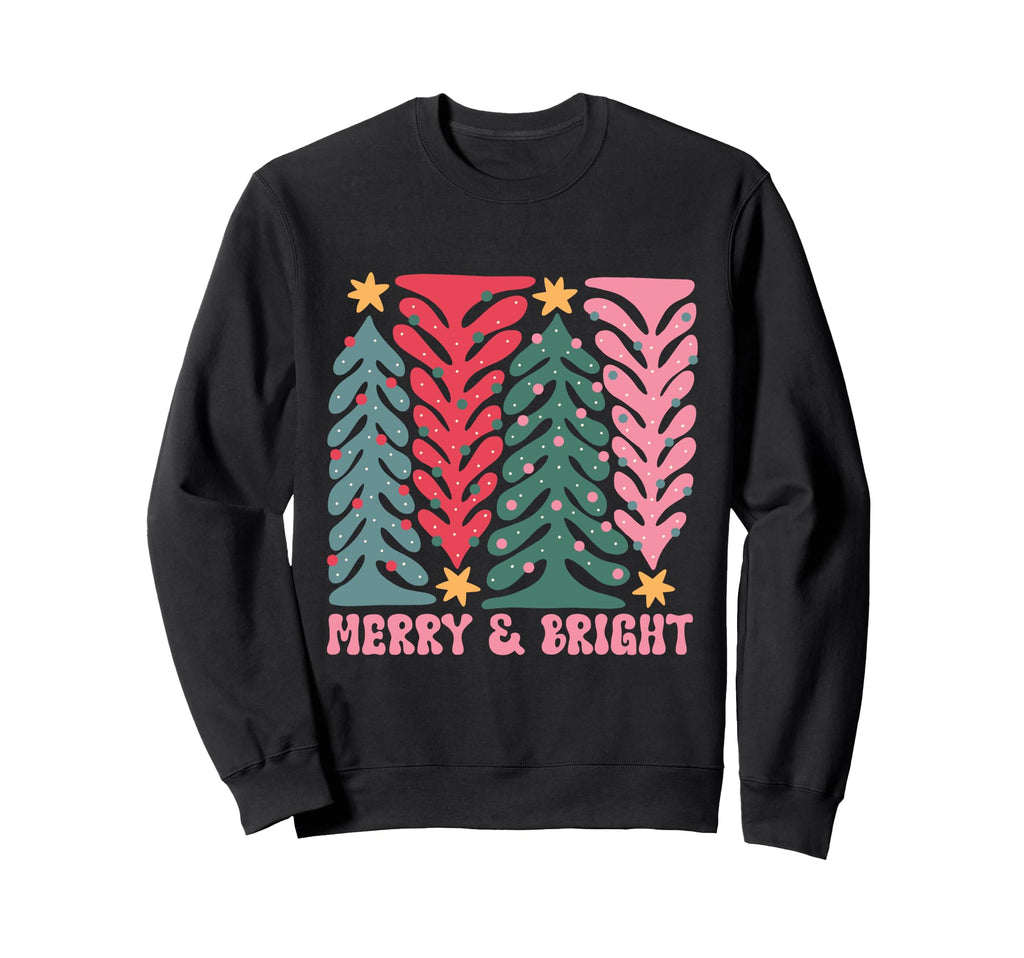 Boho Aesthetic Holiday Tree Sweatshirt - Minimalist Print for Adults - T-Shirt, Sweatshirt, Hoodie