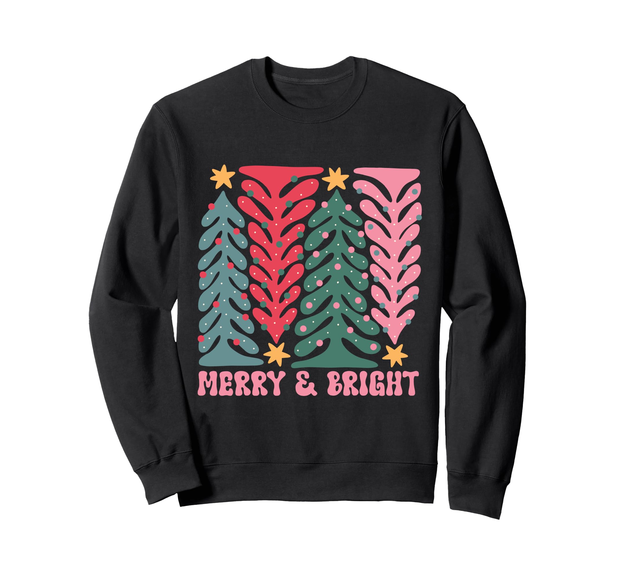 Boho Aesthetic Holiday Tree Sweatshirt - Minimalist Print for Adults - T-Shirt, Sweatshirt, Hoodie