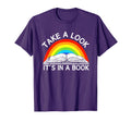 Take Its Book Reading Rainbow T-Shirt - Minimalist Print for Adults - T-Shirt, Sweatshirt, Hoodie