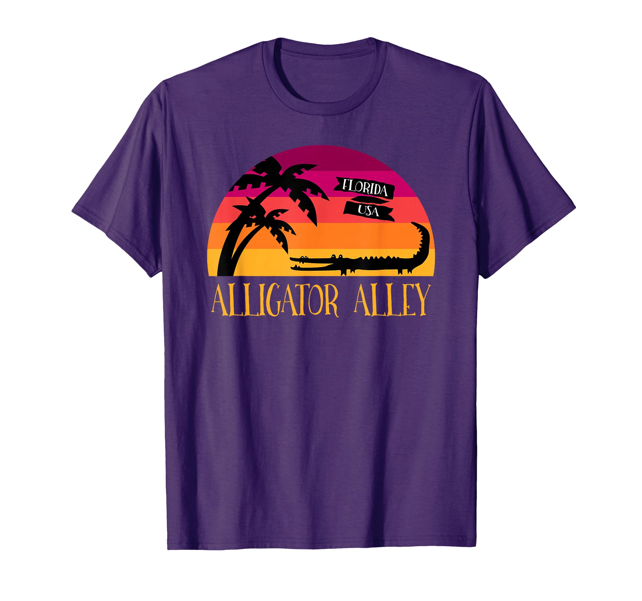 Alligator Alley Sunset Florida T-Shirt - Custom Art Print Unisex - T-Shirt, Sweatshirt, Hoodie