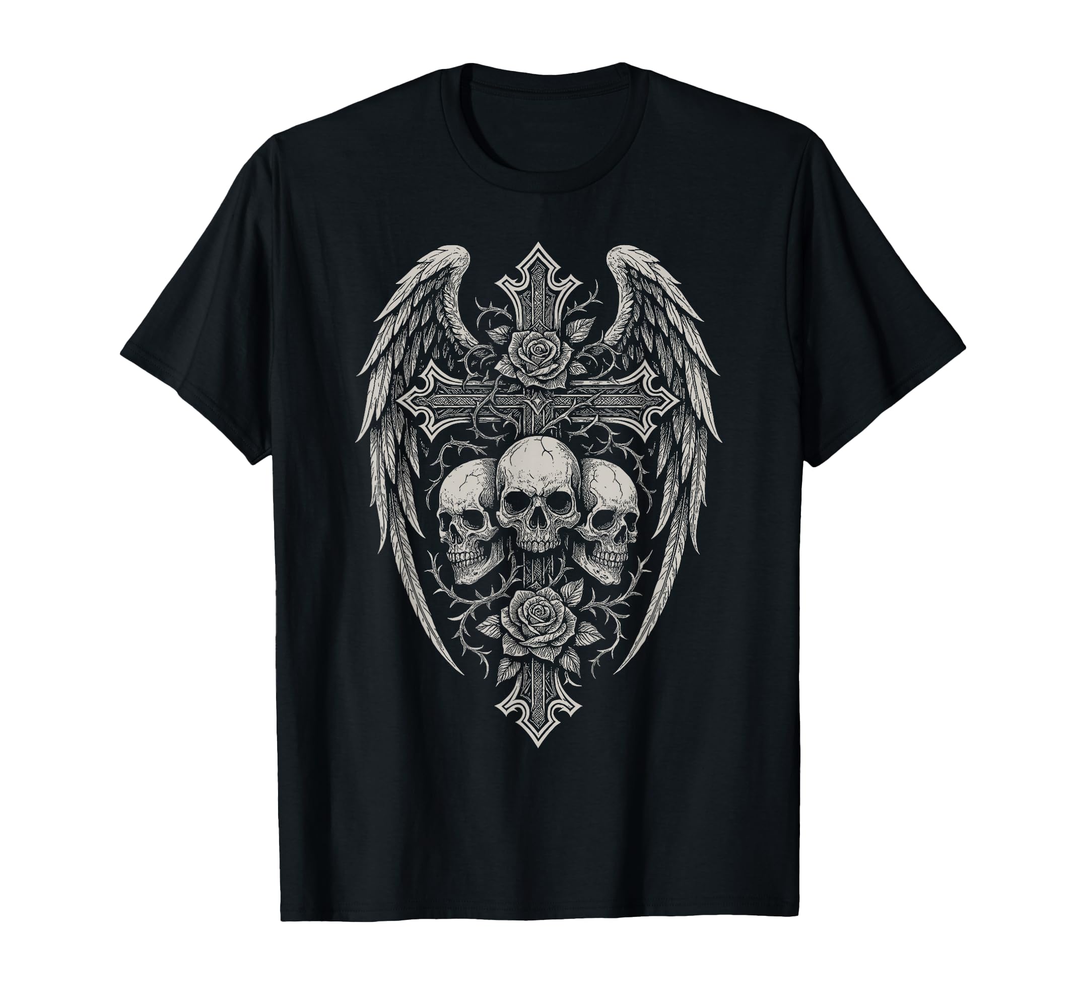 Y2K Grunge Aesthetic Alt Goth Skull T-Shirt - Aesthetic Graphic Unisex - T-Shirt, Sweatshirt, Hoodie
