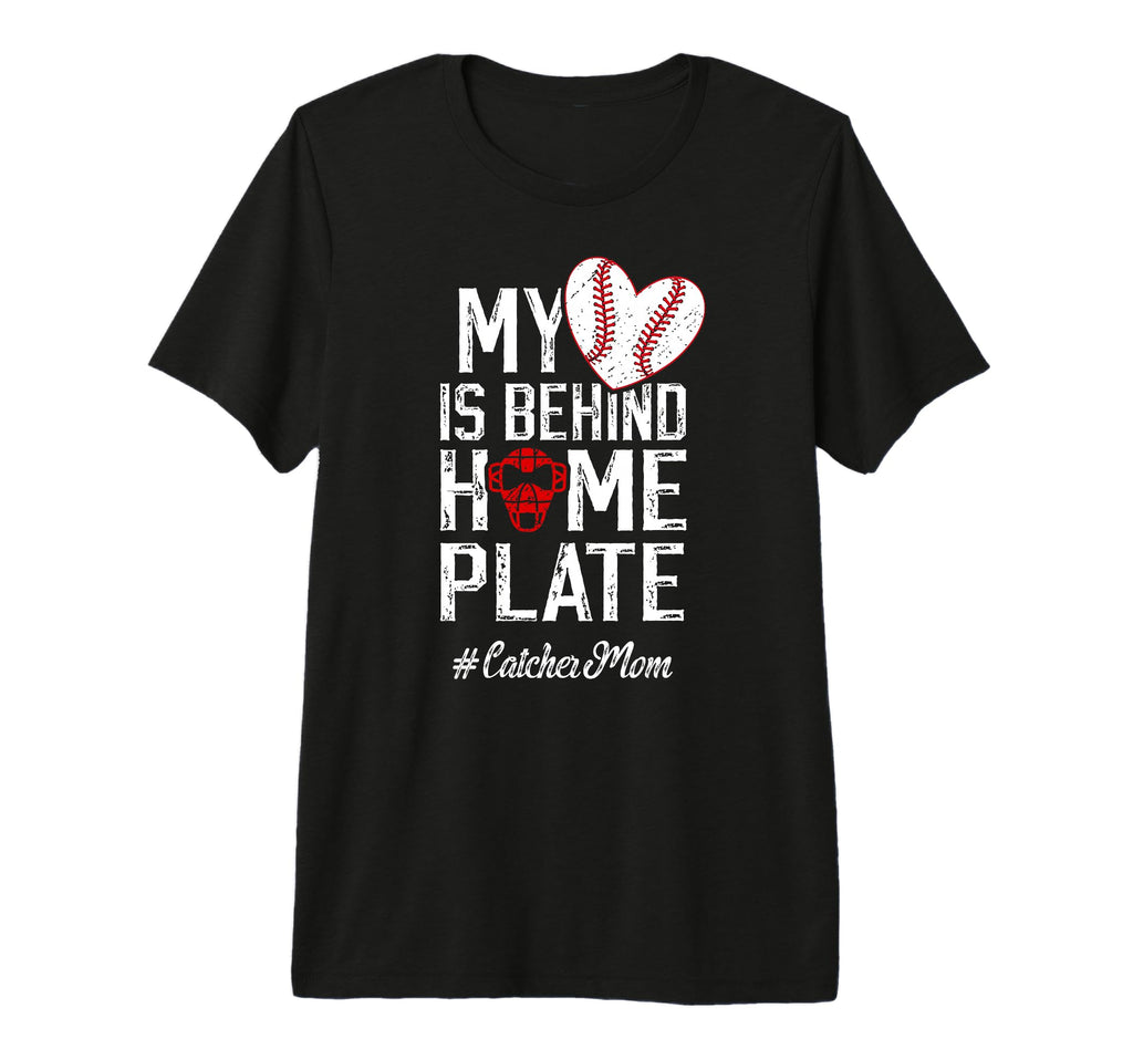 Proud Baseball Catcher Mom Baseball T-Shirt - Streetwear Style for Adults - T-Shirt, Sweatshirt, Hoodie