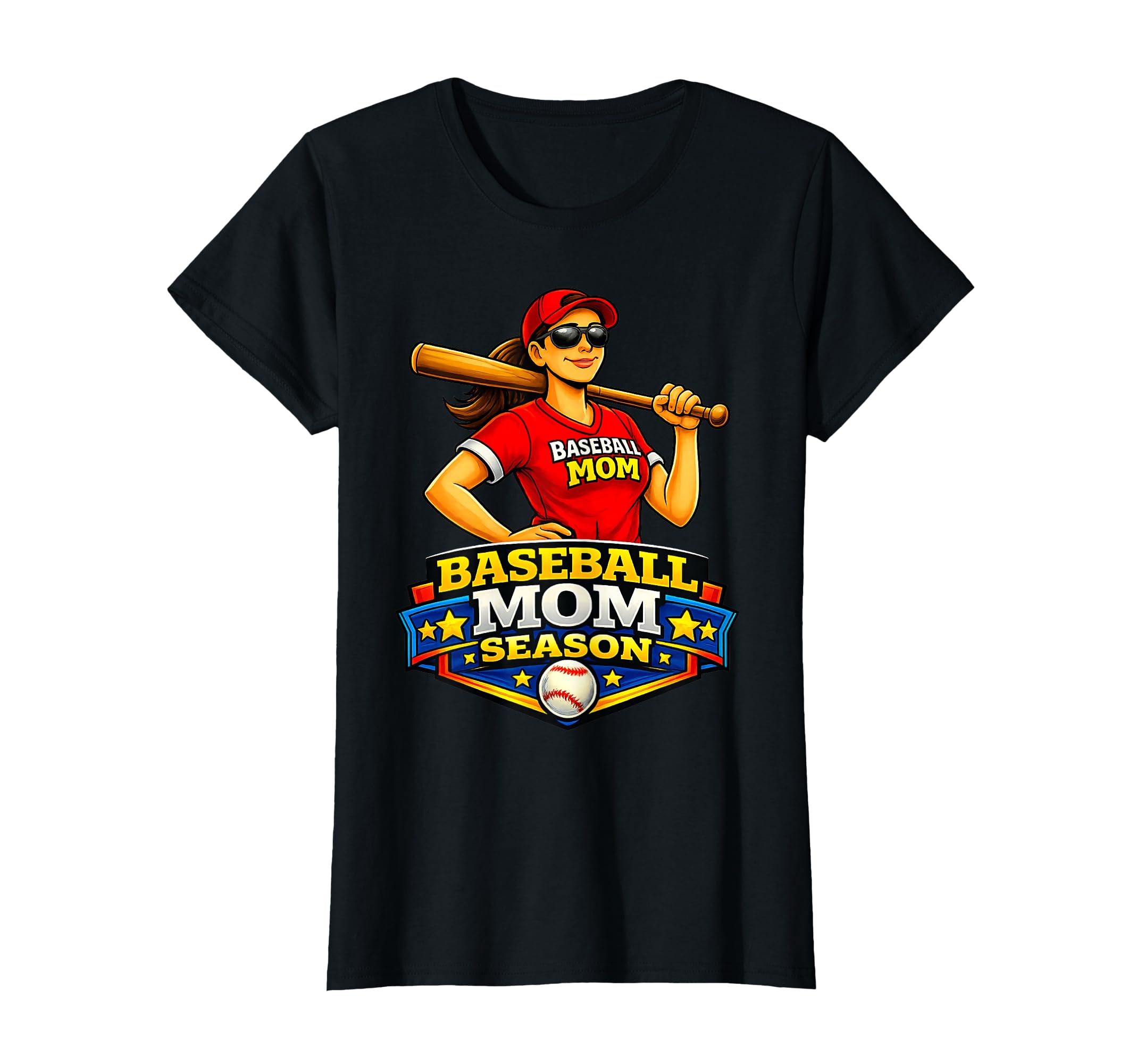 Baseball Mom Season Game Day Supporter T-Shirt - Streetwear Style Men Women - T-Shirt, Sweatshirt, Hoodie