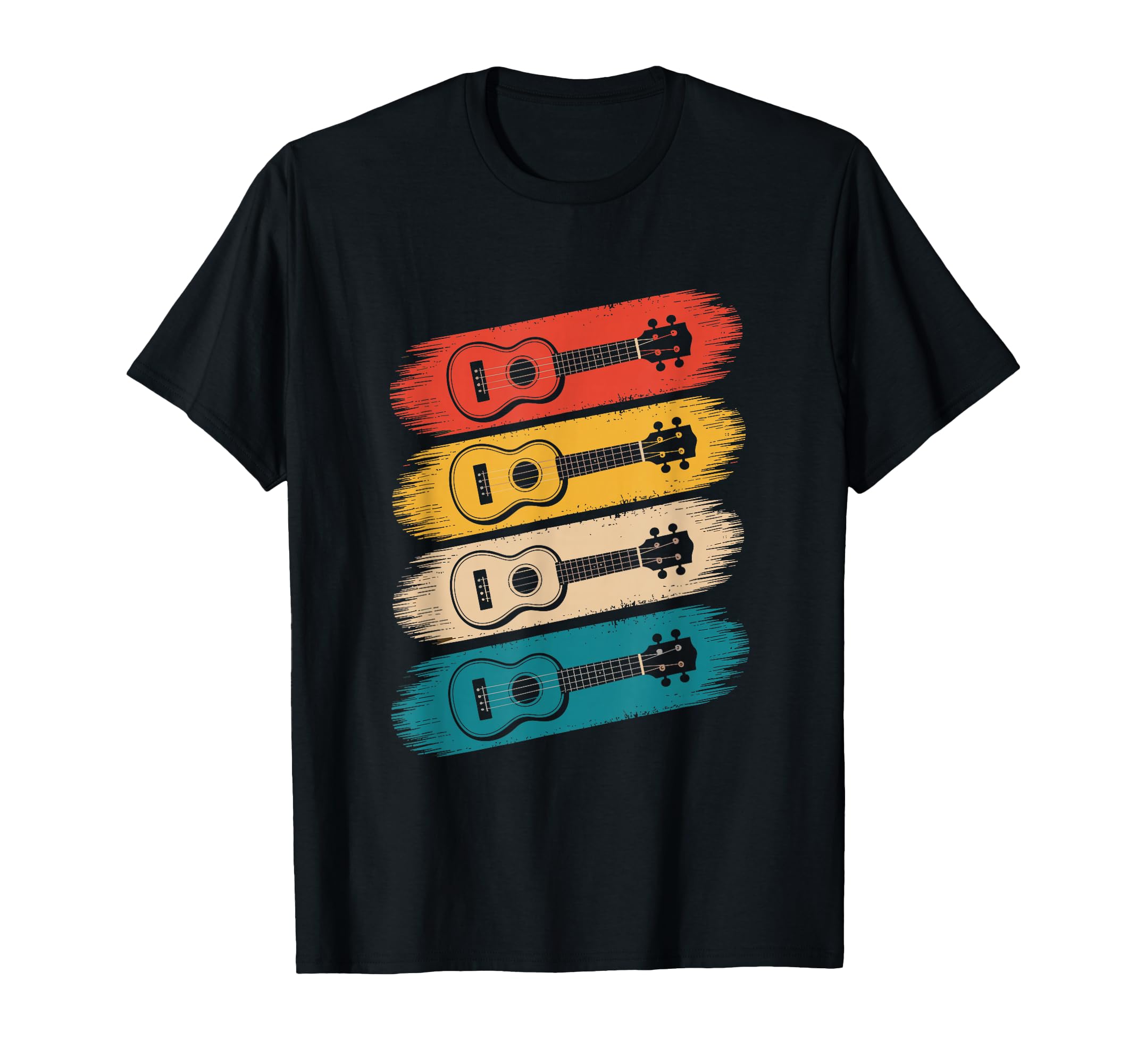 Colorful Guitar Guitar Old School T-Shirt - Trendy Graphic Men Women - T-Shirt, Sweatshirt, Hoodie