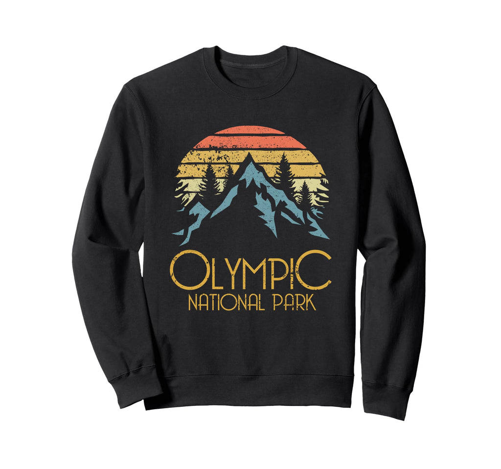 Olympic National Park Washington Sweatshirt - Minimalist Print for Adults - T-Shirt, Sweatshirt, Hoodie