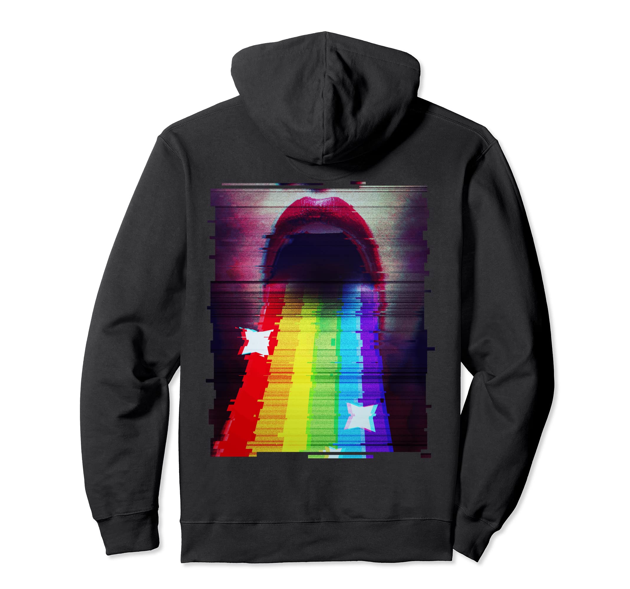 90S Lgbtq Vaporwave Synthwave Glitch Hoodie - Casual Everyday Wear Unisex - T-Shirt, Sweatshirt, Hoodie