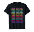 Free Britney Rainbow Distressed T-Shirt - Minimalist Print Unisex - T-Shirt, Sweatshirt, Hoodie