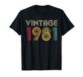 1981 44Th Birthday Gift 44 Years Old T-Shirt - Minimalist Print Unisex - T-Shirt, Sweatshirt, Hoodie