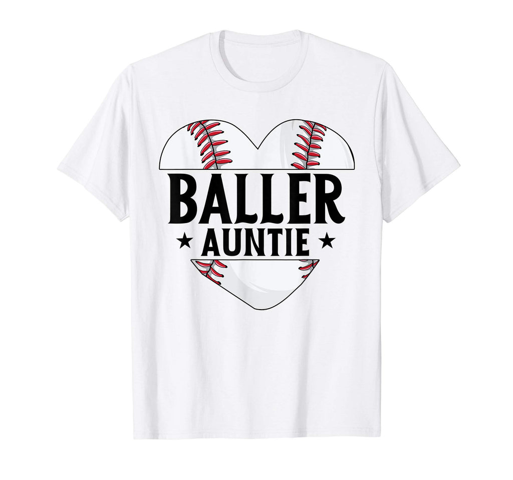 Baseball Aunt Gift Baller Auntie Mothers T-Shirt - Novelty Apparel Unisex - T-Shirt, Sweatshirt, Hoodie